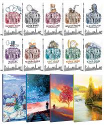Sherlock Holmes 10 Kitap ve 4 Manzara Temalı Çizgili Defter