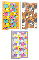 Sivri Kulaklar 3lü 64 Sayfa Çizgili Okul Defteri Seti -1