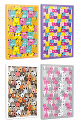 Sivri Kulaklar 4lü 64 Sayfa Çizgili Okul Defteri Seti -2