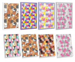 Sivri Kulaklar 4lü 64 Sayfa Çizgili Defter ve 4 Bloknot-5