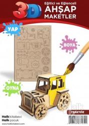 Traktör Ahşap Maket HK1026