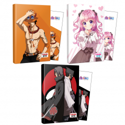 Üçlü Ace-Violet-Sasuke-Itachi Defter ve Ayraç