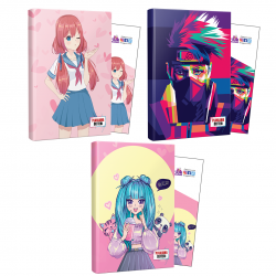 Üçlü Flying Kisses-Naruto-Catgirl Defter ve Ayraç