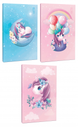 Unicorn Serisi 3lü 64 Sayfa Çizgili Okul Defteri Seti -2