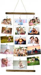 15 Mandallı İpli Ahşap Fotoğraflık HK0099