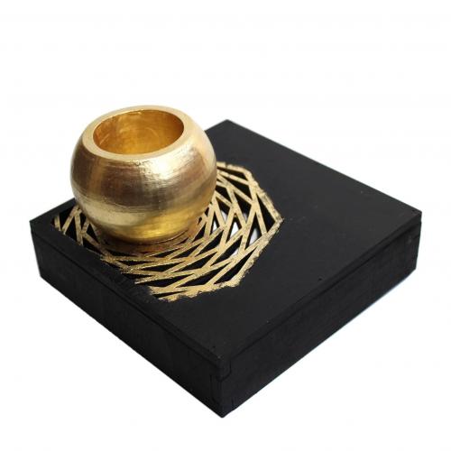 Class Concrete 3-Ahşap Ayak Küre Beton Saksı - Halkkitabevi