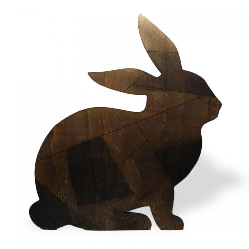 Ahşap Duvar Süsü Tavşan