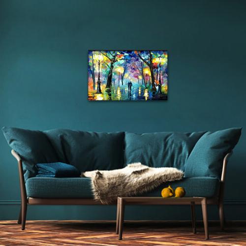 Vera Islak Yollar Baskılı Ahşap Tablo - Halkkitabevi