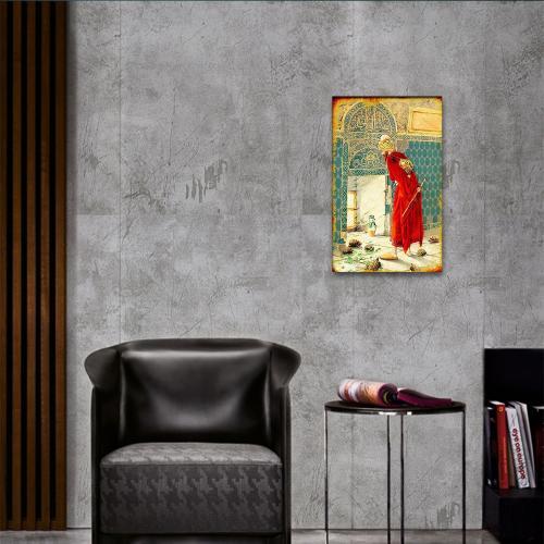 Vera Kablumbağa Terbiyecisi Baskılı Ahşap Tablo - Halkkitabevi