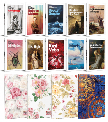 10 Klasik ve 4'lü 64 Sayfa Planlama Defteri Set 1 - Halkkitabevi