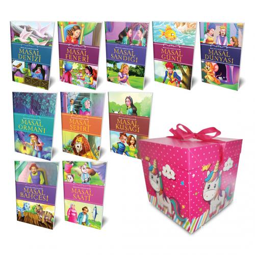 10 Masal ve Pembe Hediye Kutusu - Halkkitabevi
