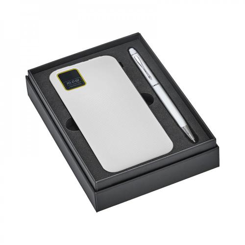 10000mAh Powerbank ve Touchpen Kalem 1022 - Beyaz