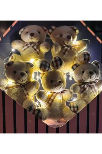 Özel Kutulu Ledli Ayıcık Buketi - Halkkitabevi