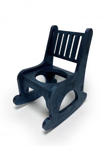 Lora Sallanan Sandalyeli Çiçeklik, Mavi - Halkkitabevi