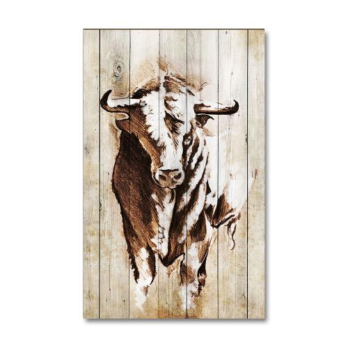 Vera Boğa Baskılı Ahşap Tablo - Halkkitabevi