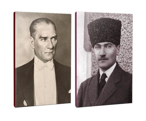 2li Atatürk- Çizgili Okul Defteri Seti 64 Sayfa 13,5x19,5cm -3  - Halk