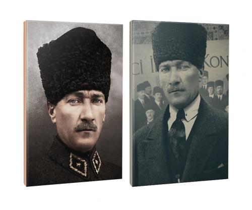 2li Atatürk- Çizgili Okul Defteri Seti 64 Sayfa 13,5x19,5cm -9  - Halk