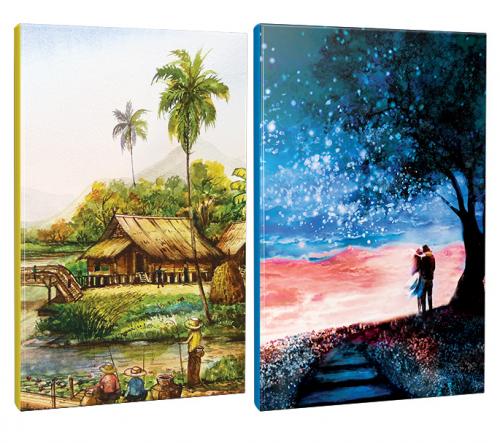 2li Manzara Temalı 13,5x19,5cm 64 Sayfa Çizgili Okul Defteri Seti -6 -