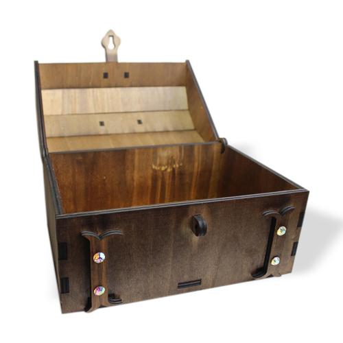 Dekoratif Ahşap Sandık, Büyük - Halkkitabevi