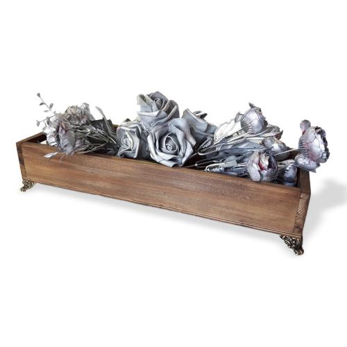 Payitaht Tutacaklı Büyük Ahşap Kasa, Metal Ayaklı - Halkkitabevi