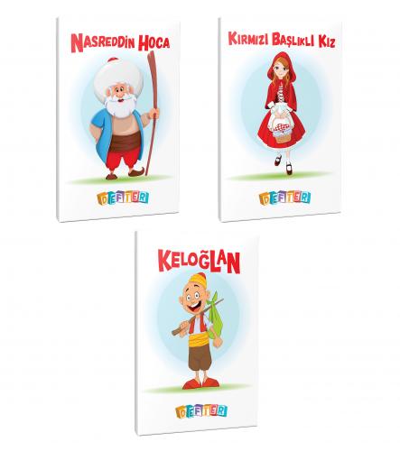 3'lü 64 Sayfa 13,5x19,5 Okul Defteri Seti 1 - Halkkitabevi