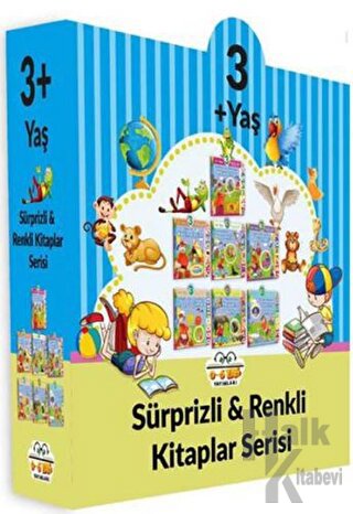 3+ Yaş Sürprizli ve Renkli Kitaplar Serisi (7 Kitap Set) (Ciltli)