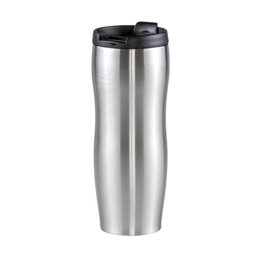 Paslanmaz Çelik Termos Bardak - Krom - 400 ml - Halkkitabevi