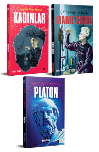 Dünyayı Değiştiren İnsanlar 3 Kitap Platon-Marie Curie-Kadınlar
