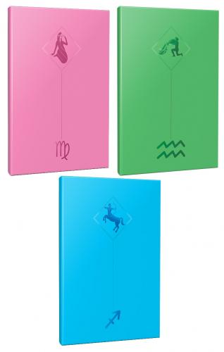 3lü Burç-Astroloji Temalı 13,5x19,5cm 64 Sayfa Çizgisiz Defter Seti -4