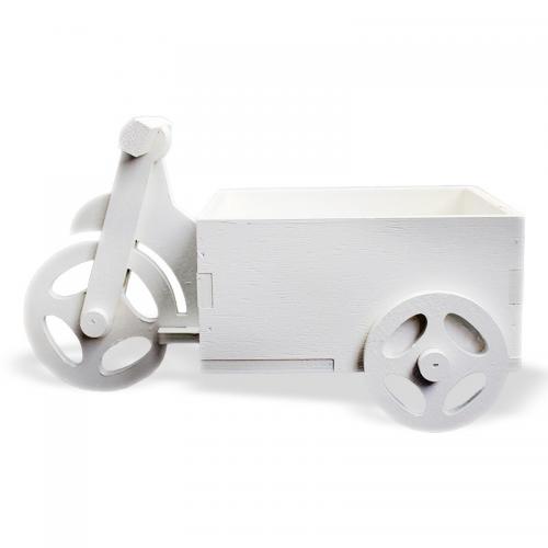 Büyük Bisiklet Çiçeklik Beyaz - Halkkitabevi