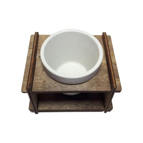 Camilla Ahşap Standlı Beton Saksı - Halkkitabevi