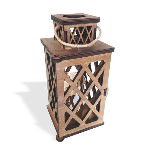 Athena Ahşap Fener, Orta Boy - Halkkitabevi