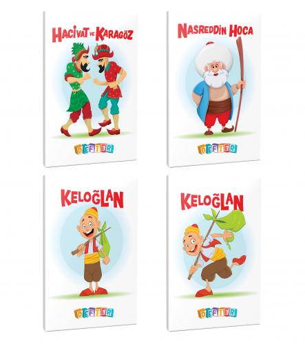 4'lü 64 Sayfa 13,5x19,5 Okul Defteri Seti 14 - Halkkitabevi