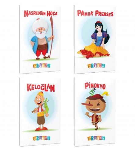 4'lü 64 Sayfa 13,5x19,5 Okul Defteri Seti 6 - Halkkitabevi