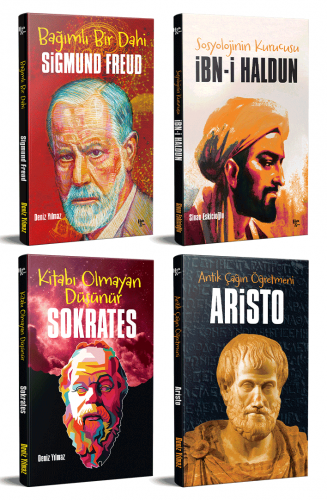 Dünyayı Değiştiren İnsanlar 4 Kitap Freud-Sokrates-Aristo-İbni Haldun