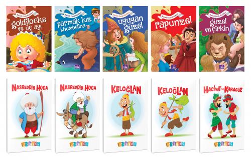 5 Renkli Dünya Masalı ve 5 Masal Karakteri Temalı 64 Sayfa 13,5x19,5 O