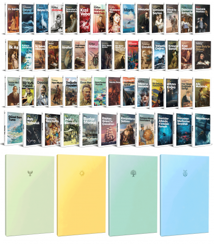 54 Dünya Klasiği ve Pastel Çizgisiz Defter Seti -2 - Halkkitabevi