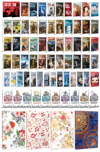 78 Dünya Klasiği ve Çiçekli Planlama Defteri Seti -1 - Halkkitabevi