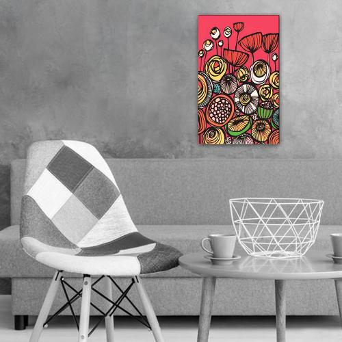 Gelincikler Baskılı Ahşap Tablo - Halkkitabevi