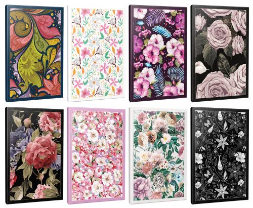 8'li Çizgili Okul Defteri Seti -Kelebeğin Dünyası-Yaz Bahçesi-Saklı Bahçe-Retro-Pembe Hayaller-Nostalji-Kara Gül-Cümbüş