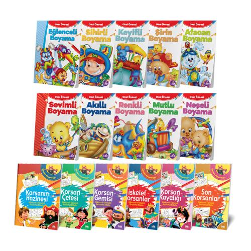 Eğlenceli Boyama Seti 16 Kitap