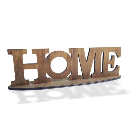 Ahşap Home Yazılı Oda Süsü - Halkkitabevi