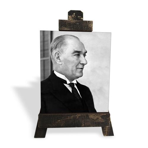 Ahşap Şövalyeli Resim ,Küçük Boy Atatürk Resim 4