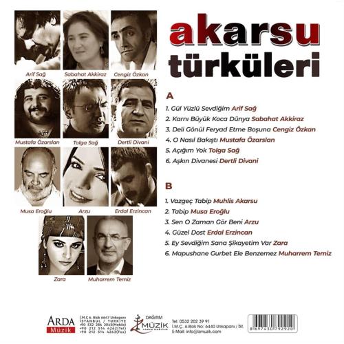 Muhlis Akarsu - Akarsu Türküler - Halkkitabevi