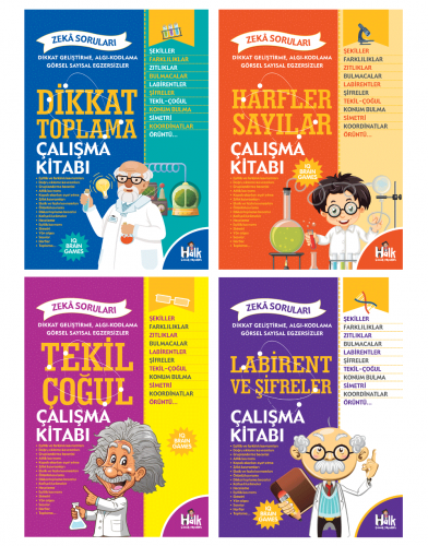 Akıllı Çocuklarla Beyin Oyunları - Halkkitabevi
