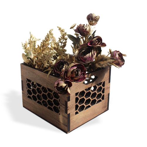 Arı Peteği Desenli Ahşap, Küçük Kasa