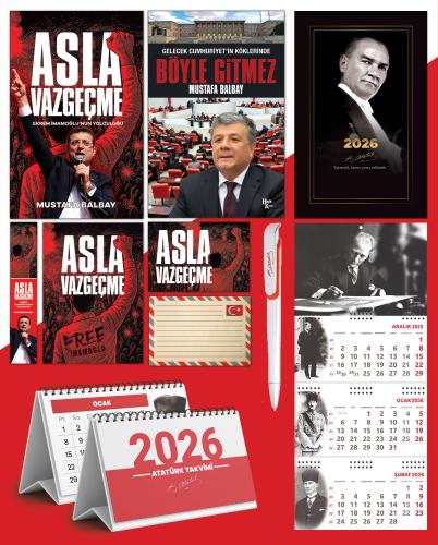 Asla Vazgeçme - Ayraç - Kartpostal - Poster - Böyle Gitmez -  2026 Ajanda Gazi Paşa - İmza Duvar Takvimi - Masa Takvimi