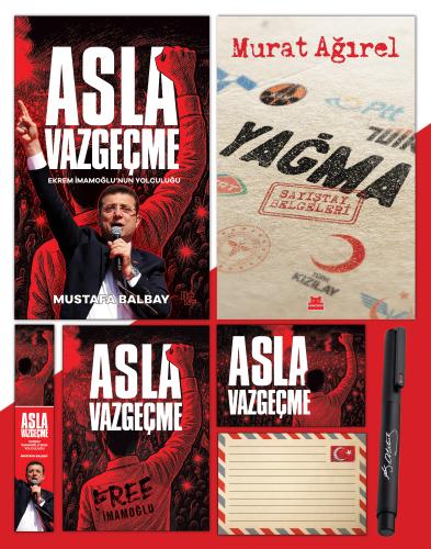 Asla Vazgeçme - Ayraç - Kartpostal - Poster - Yağma - Sayıştay Belgeleri - Atatürk İmza Baskılı Kalem