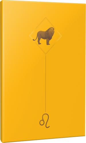 Aslan - Astroloji Temalı 64 Sayfa Çizgisiz Defter