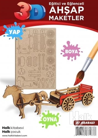 At Arabası Ahşap Maket - Halkkitabevi